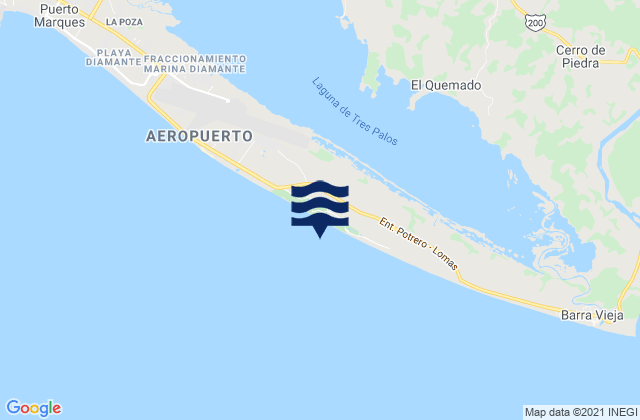 Mapa de mareas Amatillo, Mexico