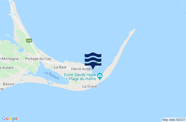 Mapa de mareas Amherst Harbour, Canada