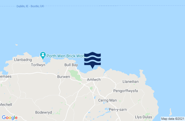 Mapa de mareas Amlwch, United Kingdom