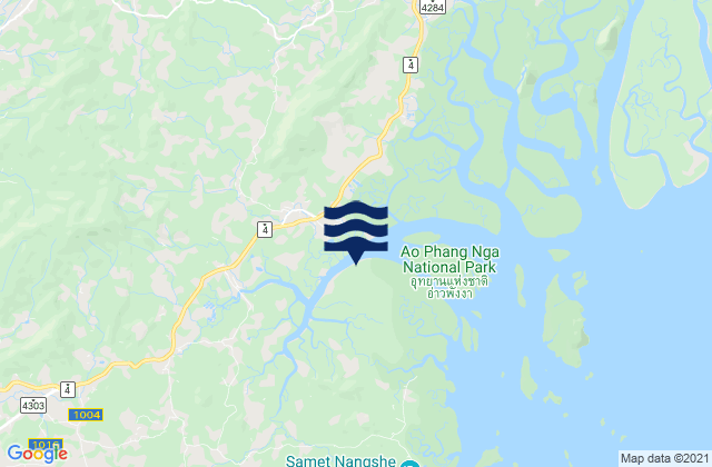 Mapa de mareas Amphoe Takua Thung, Thailand
