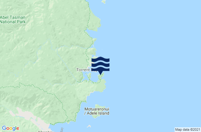 Mapa de mareas Anapai Bay Abel Tasman, New Zealand