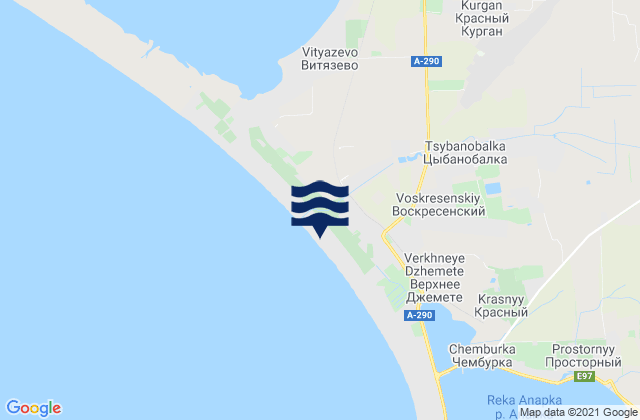 Mapa de mareas Anapskiy Rayon, Russia