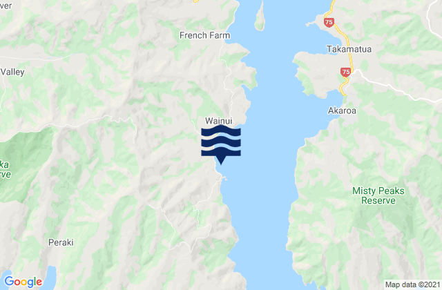 Mapa de mareas Anchorage Bay, New Zealand