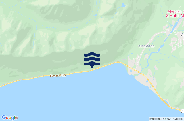 Mapa de mareas Anchorage Municipality, United States