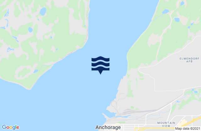 Mapa de mareas Anchorage Shipdock, United States