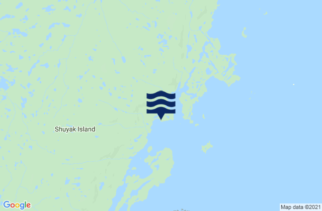 Mapa de mareas Andreon Bay Shuyak Island, United States