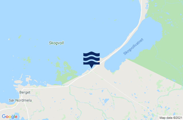 Mapa de mareas Andøy, Norway