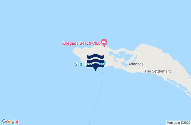 Mapa de mareas Anegada Island, British Virgin Islands
