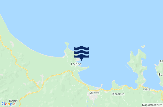 Mapa de mareas Anewa Bay, Papua New Guinea