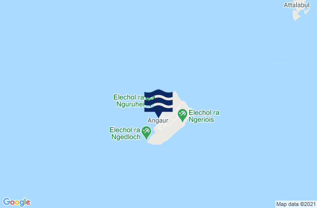 Mapa de mareas Angaur State, Palau