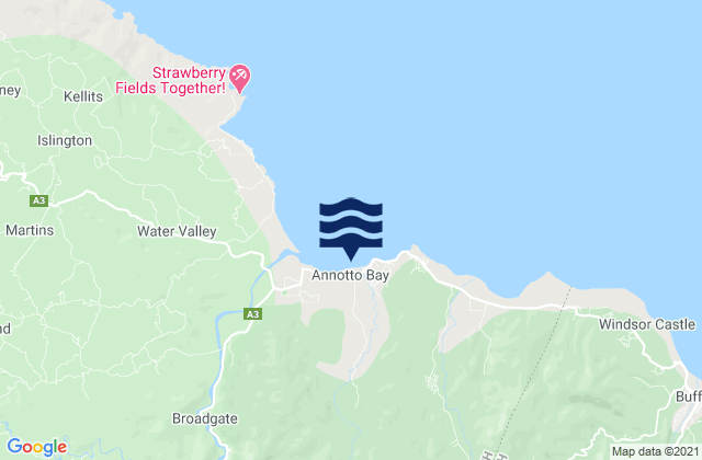 Mapa de mareas Annotto Bay, Jamaica