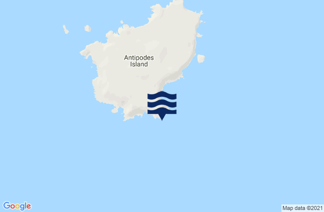 Mapa de mareas Antipodes Island, New Zealand