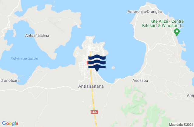 Mapa de mareas Antsiranana, Madagascar