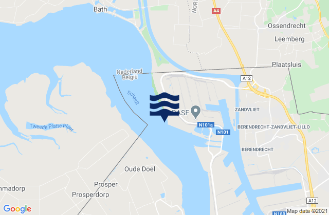 Mapa de mareas Antwerp Churchill Terminal, Belgium