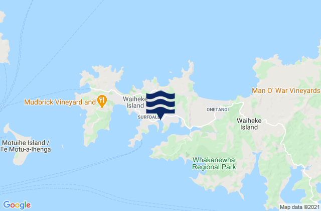 Mapa de mareas Anzac Bay, New Zealand