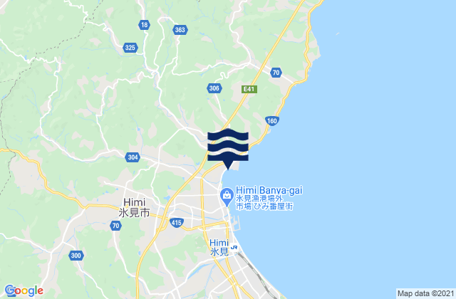 Mapa de mareas Ao, Japan