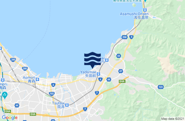 Mapa de mareas Aomori-ken, Japan