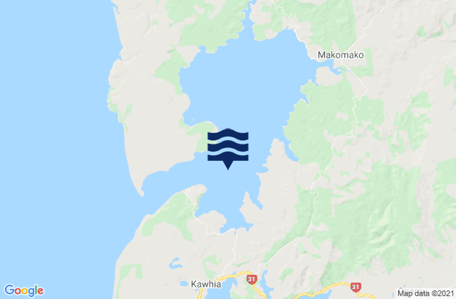 Mapa de mareas Aotea Harbour, New Zealand