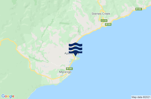 Mapa de mareas Apollo Bay, Australia