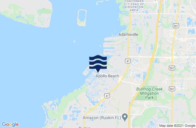 Mapa de mareas Apollo Beach, United States