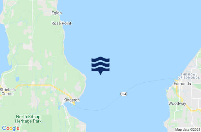 Mapa de mareas Apple Cove Point, United States