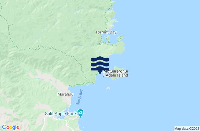 Mapa de mareas Apple Tree Bay, New Zealand
