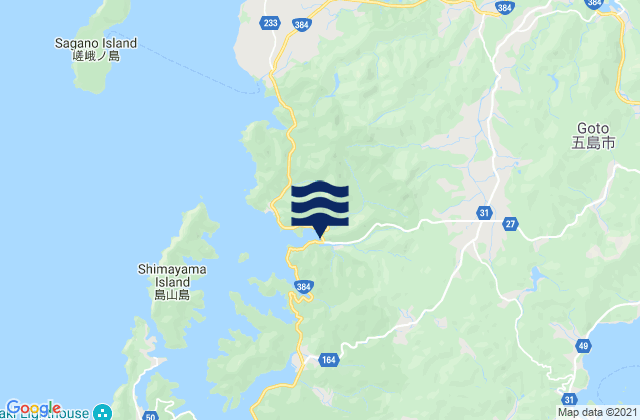 Mapa de mareas Arakawa (Tamanoura), Japan