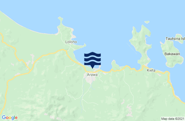 Mapa de mareas Arawa, Papua New Guinea