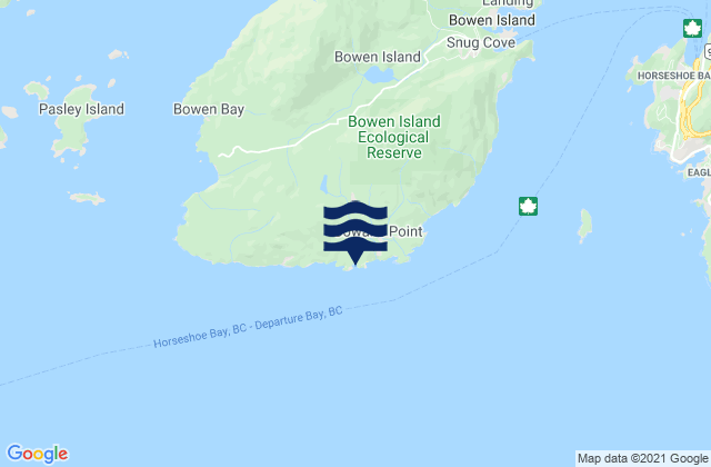 Mapa de mareas Arbutus Bay, Canada