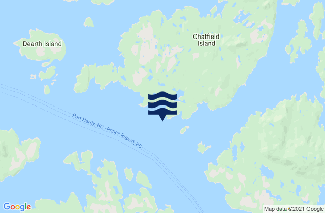 Mapa de mareas Ark Island, Canada