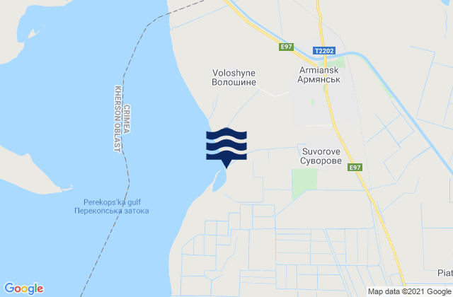 Mapa de mareas Armyansk, Ukraine