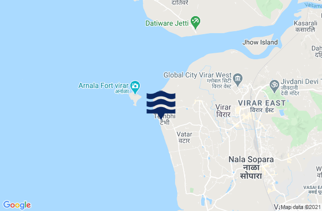 Mapa de mareas Arnalapada, India