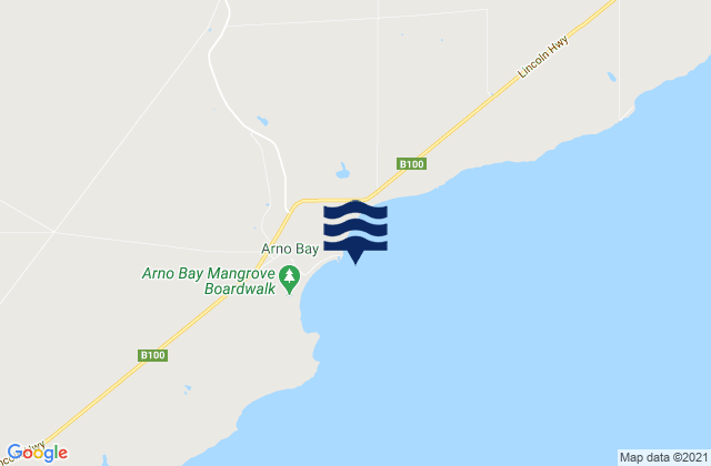 Mapa de mareas Arno Bay, Australia