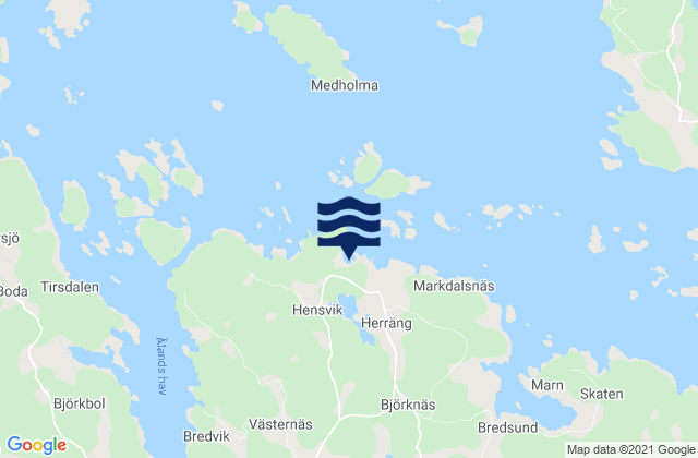 Mapa de mareas Arnö, Sweden
