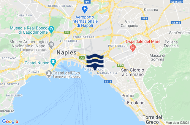 Mapa de mareas Arpino, Italy