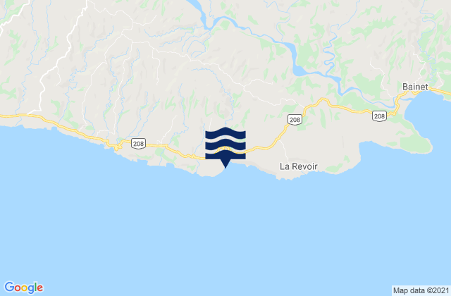 Mapa de mareas Arrondissement de Bainet, Haiti