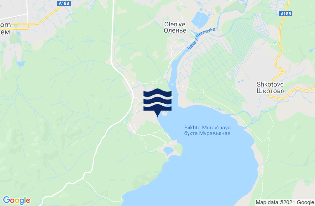 Mapa de mareas Artëm, Russia