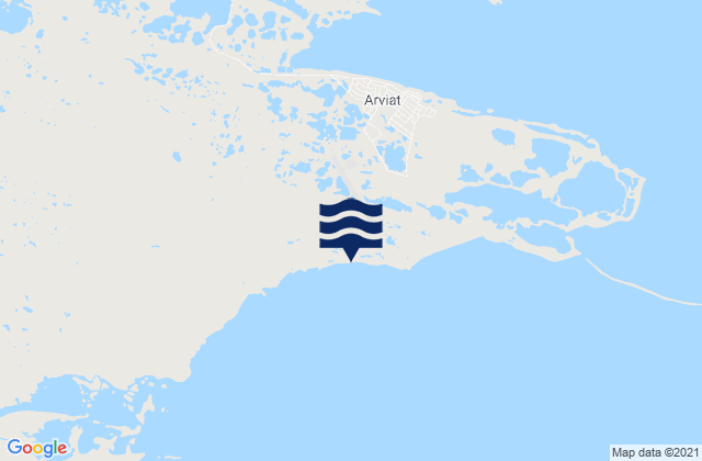 Mapa de mareas Arviat Airport, Canada