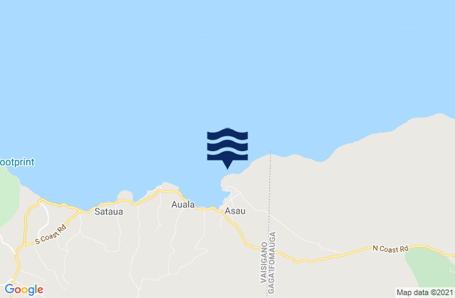 Mapa de mareas Asau Harbor, Samoa