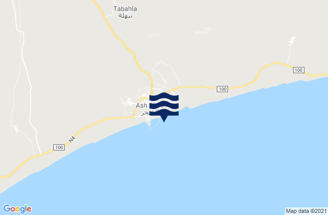 Mapa de mareas Ash Shihr, Yemen