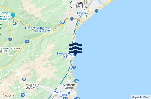 Mapa de mareas Ashigarashimo-gun, Japan