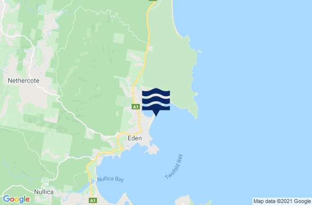 Mapa de mareas Asling's Beach, Australia