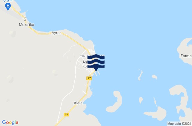 Mapa de mareas Assab, Eritrea