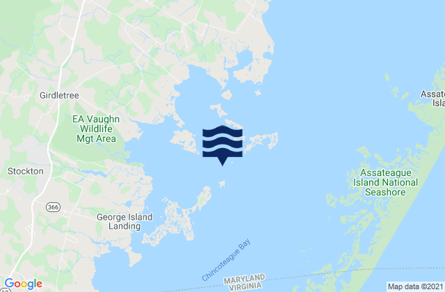 Mapa de mareas Assacorkin Island, United States