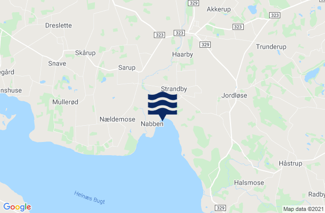 Mapa de mareas Assens Kommune, Denmark