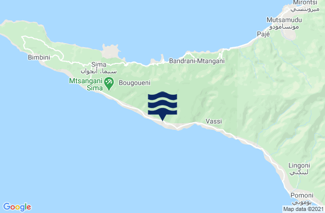 Mapa de mareas Assimpao, Comoros
