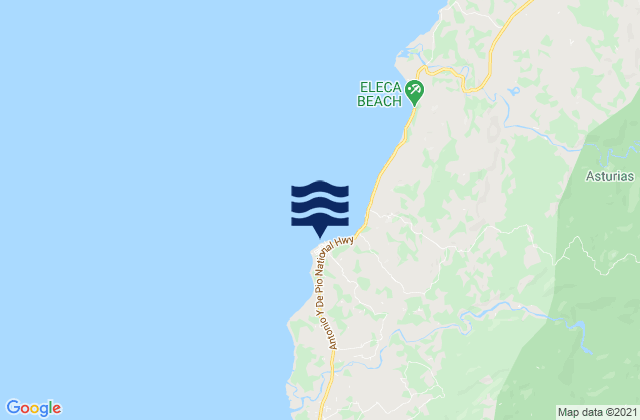 Mapa de mareas Asturias, Philippines