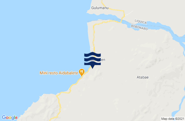 Mapa de mareas Atabae, Timor Leste