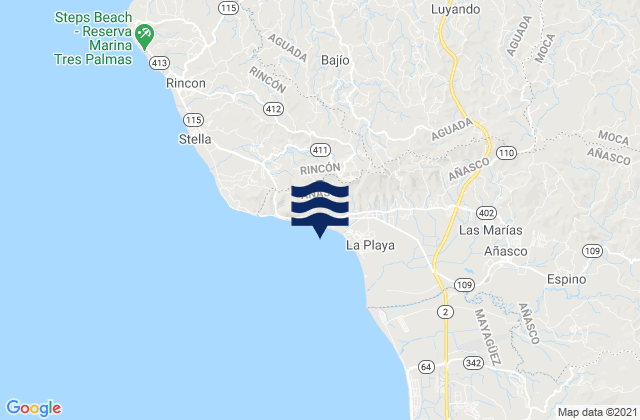 Mapa de mareas Atalaya Barrio, Puerto Rico