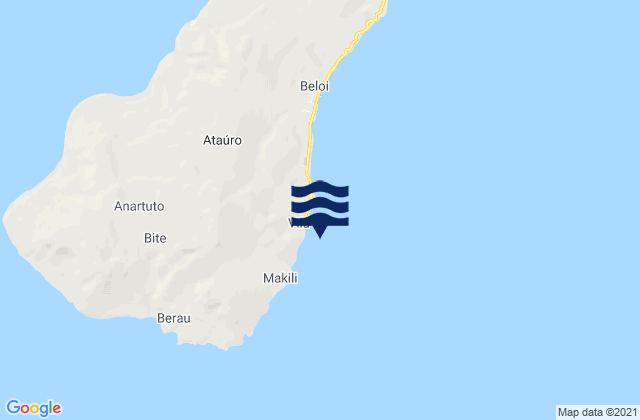 Mapa de mareas Atauro Island, Timor Leste